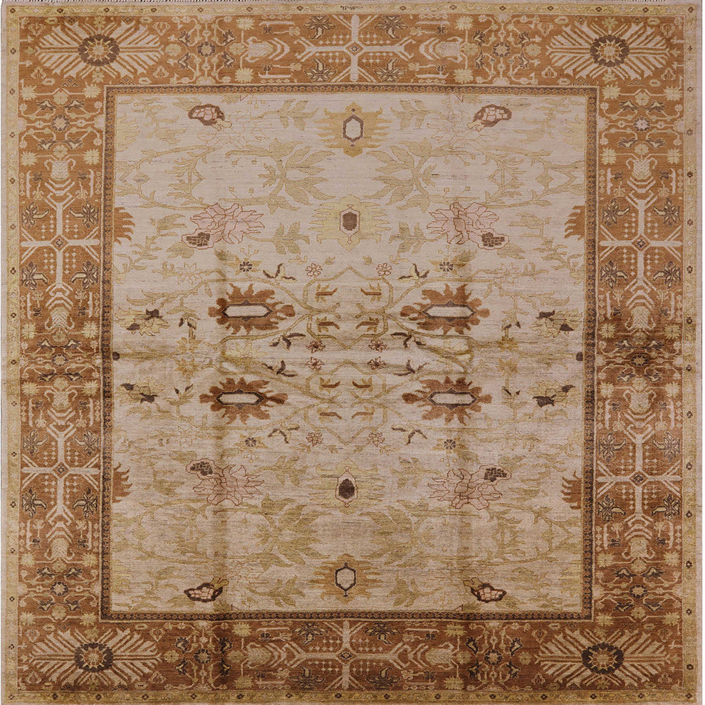 Ahgly Company Indoor Square Mid-Century Modern Area Rugs, 4' Square