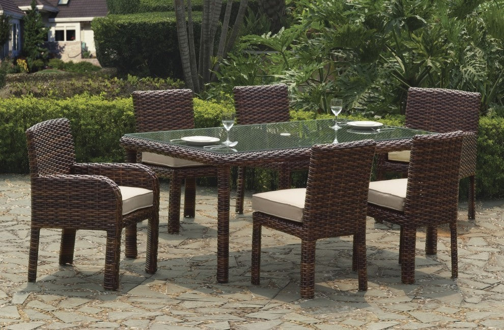 St. Tropez Rectangular Dining Set in Sparke Nautical