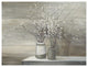 "Willow Still Life Gray Pots" Paper Art, 36"x48"