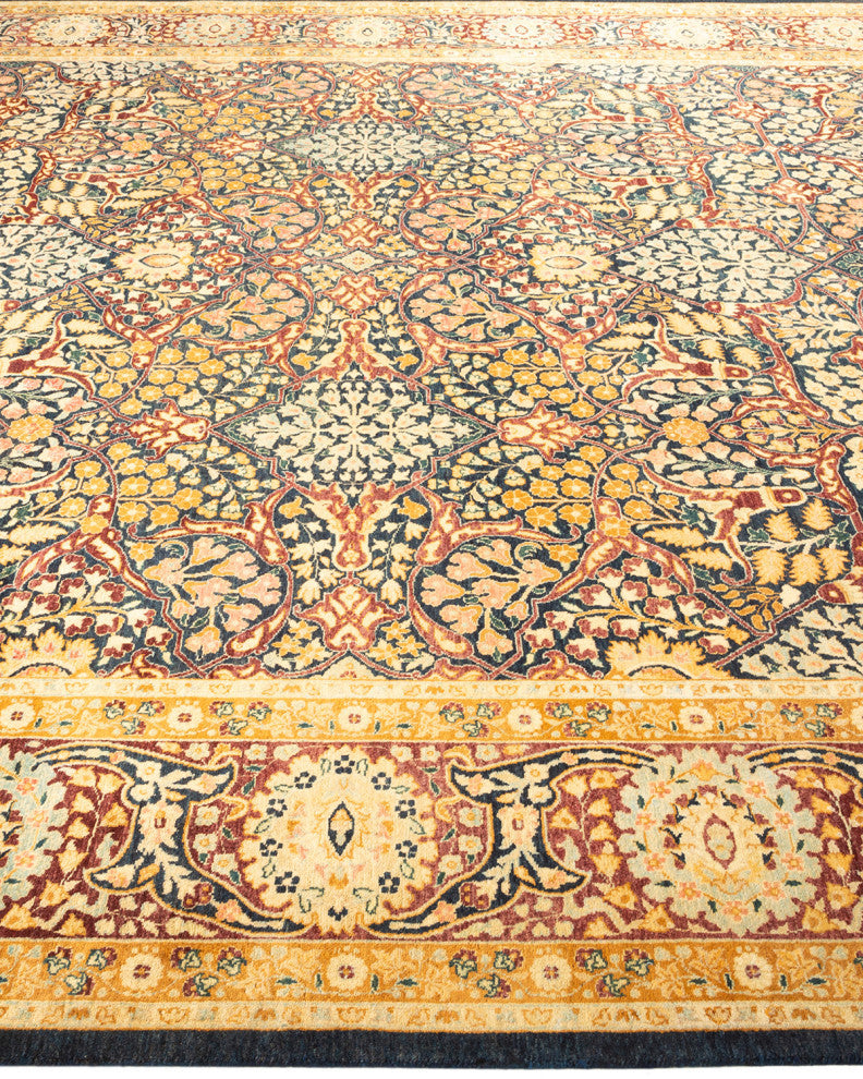 Mumbai, One-of-a-Kind Hand-Knotted Area Rug Blue, 8'1"x10'5"