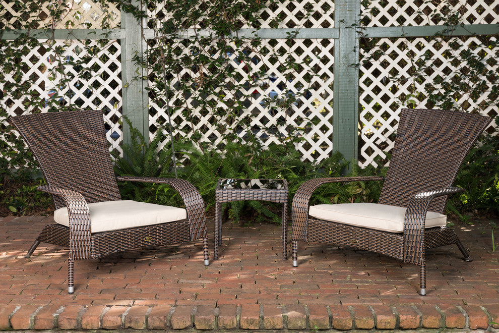 3-Piece Coconino Wicker Chat Set