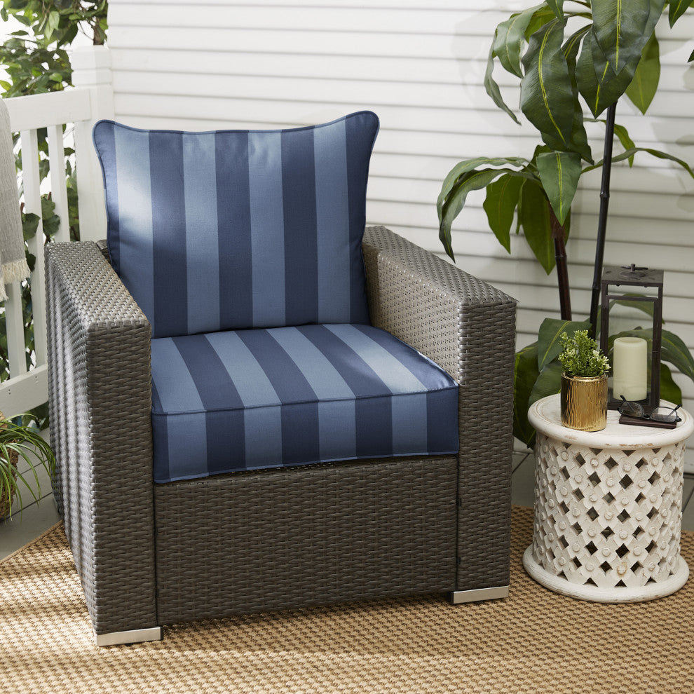 Sorra Home Preview Capri Corded Deep Seating Pillow With Cushion Set, 27x23x5