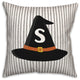 Halloween Monogram Hat S 18x18 Spun Poly Pillow