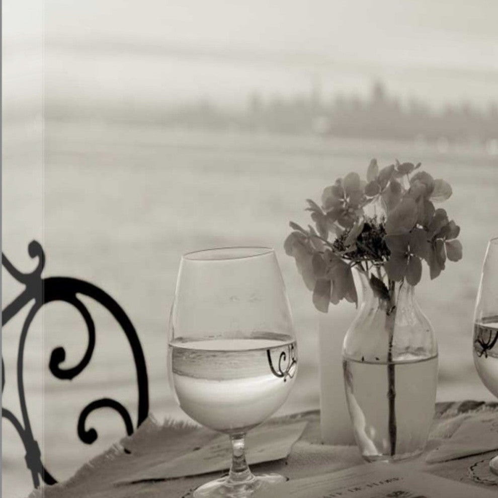 Black and White Romantic Date For Two City 2 Giclee Wrap Canvas Wall Art