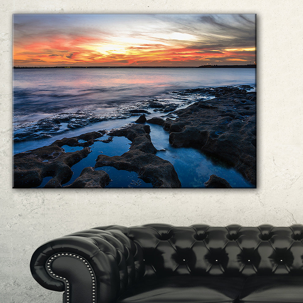 "Beautiful Blue Waters in Australia Beach" Canvas Print40"x20"