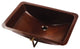 Curie 21" Undermount Bathroom Sink in Copper