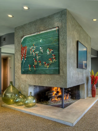 "Marching Band at Halftime" Painting Print on Canvas by Thornton Utz