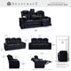 Seatcraft Euphoria Home Theater Seating, Black, Loveseat and Sofa