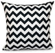 Chevron Decorative Pillow, Black, 20"x20"