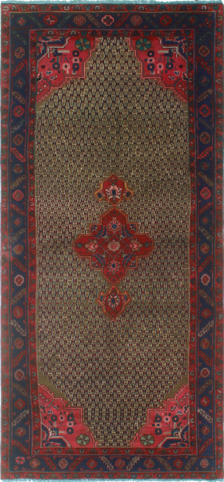 Vintage Distressed Zaide Lt. Brown Runner
