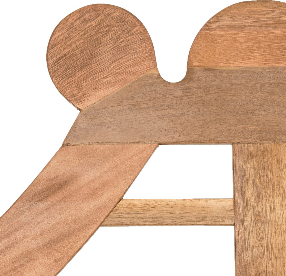 Azusa Bench - Teak Brown, Beige