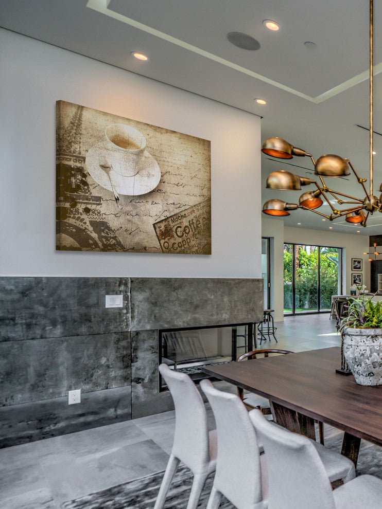 "Coffee Drink" Painting Print on Canvas by Irena Orlov