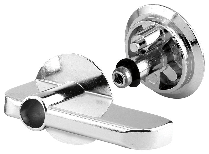 Concealed Latch Lever Set, Cast Zamak, Chrome Plated, Security Fastener Set