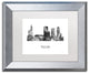 Marlene Watson 'Tulsa Oklahoma Skyline' Matted Art, Silver Frame, White, 14x11