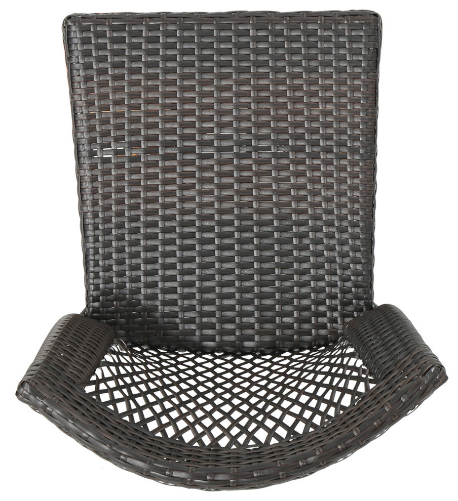 GDF Studio Dana Point Outdoor Wicker Chairs, Set of 2