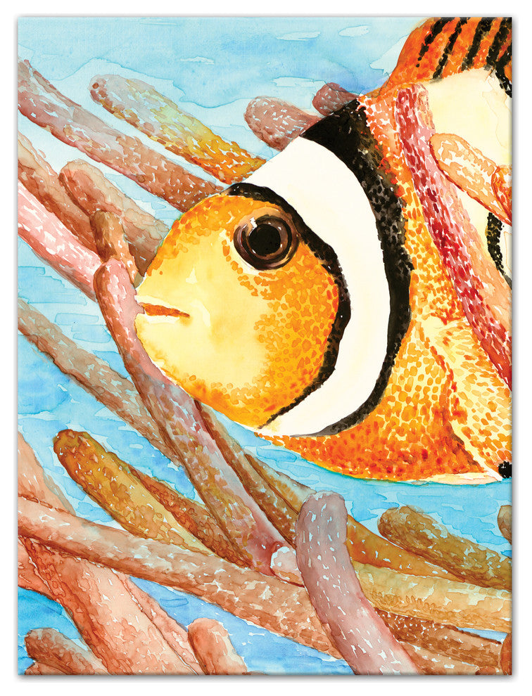 Clownfish Wall Art, 18"x24", Canvas