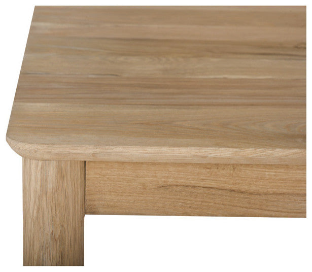Alden Solid White Oak Dining Table - Natural
