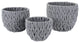 Cotton Rope Basket, Set of 3, Gray