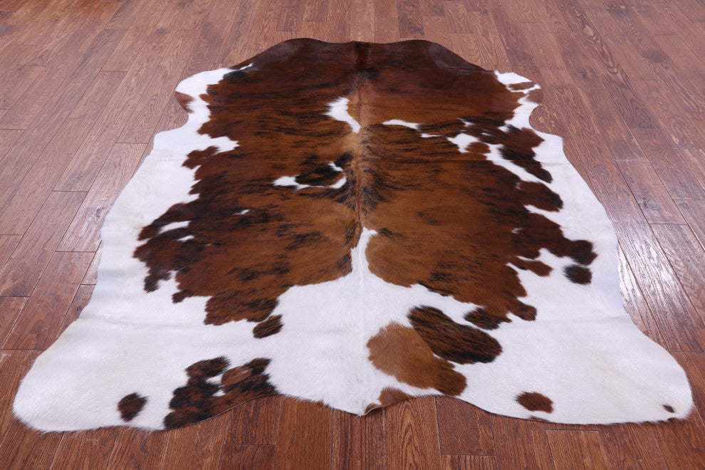 6' 7" X 5' 7" Natural Cowhide Rug C2384