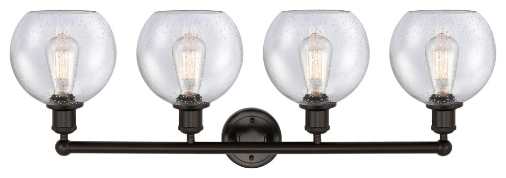 Athens 4-Light 35" Bath Vanity Light, Oil Rubbed Bronze, Seedy