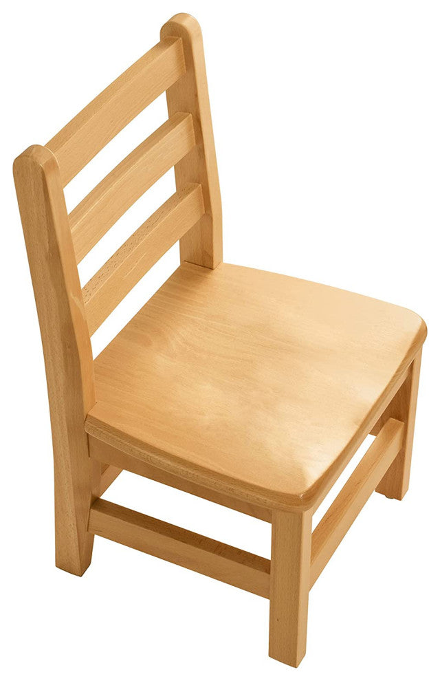 RRI Goods Ladderback Kids Wooden Chair Set of 2, 14"