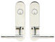 Copenhagen Lever, Tubular Entry, Double Cylinder, Polished Stainless Steel