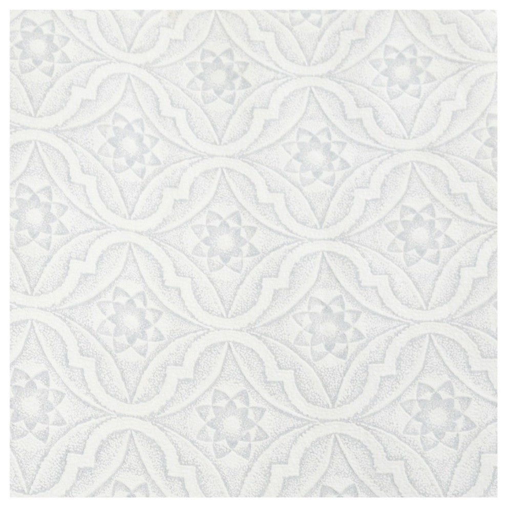 Wallpaper Blue/White Star Embossed Textured Vinyl |