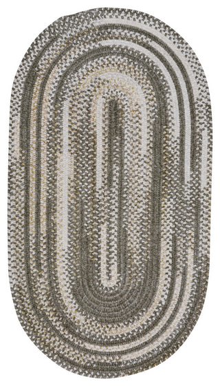 Habitat Braided Oval Rug, Gray, 20"x30"