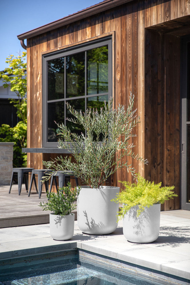 Veradek Mason Series Kona Planter Set of 3 Cluster, White