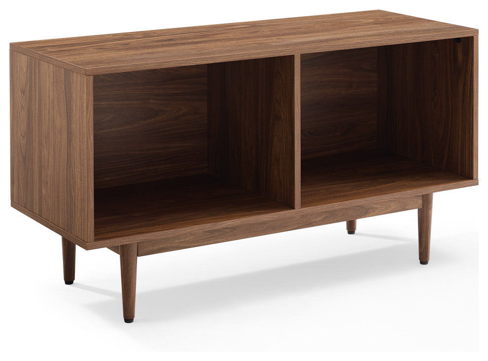 Liam Medium Record Storage Console Cabinet Walnut