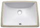 Undermount 20" Rectangular Vitreous China Sink, White