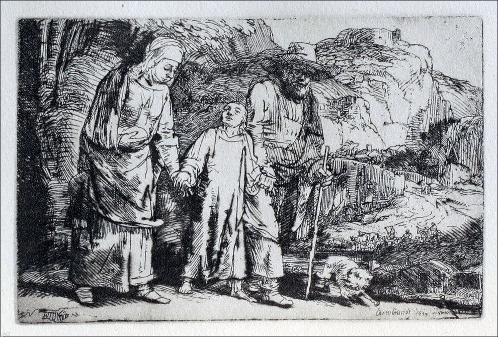 Rembrandt Van Rijn The Flight into Egypt Wall Decal