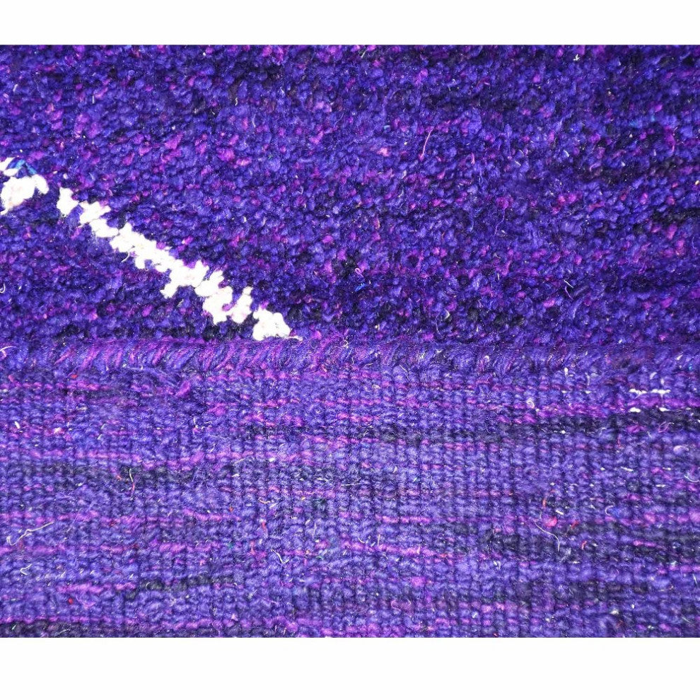 HAND KNOTTED LOOM SILK ECO-FRIENDLY RUGS-9'x12',Rectangle,Purple Beige,Geometric