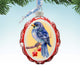 Bluebird Mercury Glass Ornaments Wildlife Holiday Decor