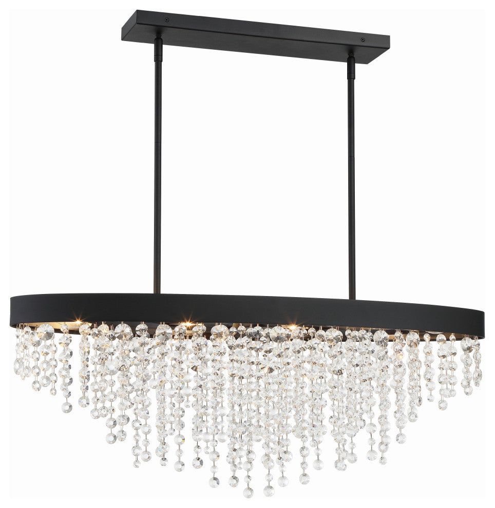 Winham 8-Light Black Forged Chandelier