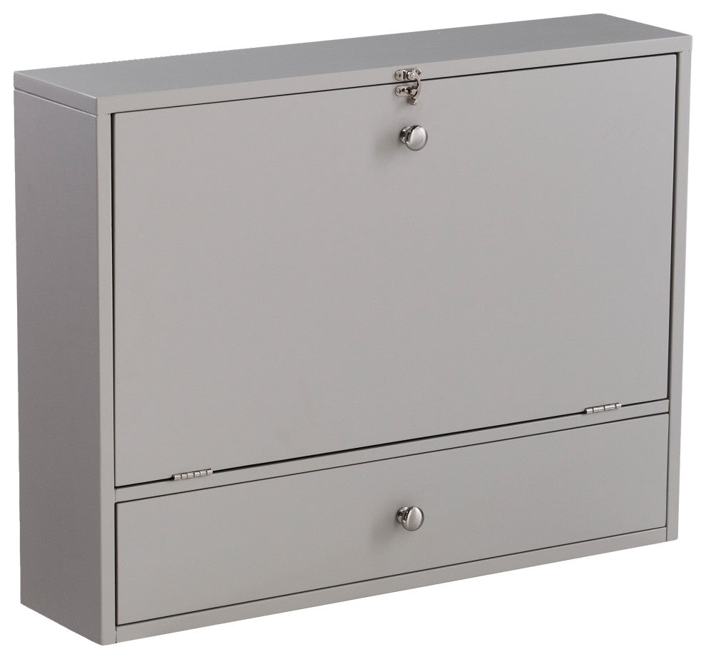 Shipston Wall Mount Laptop Desk, Universal Style- Gray