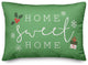 Light Green Home Sweet Home 20x14 Spun Poly Pillow