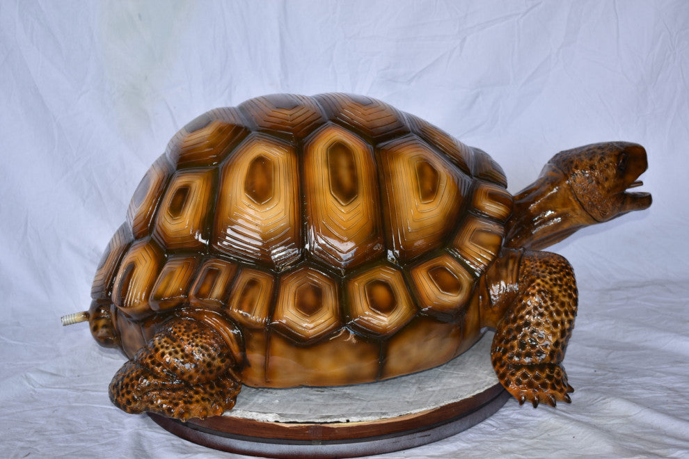 Giant Tortoise Turtle Fountain Brown Finish Bronze Statue 24" x 38" x 16"H