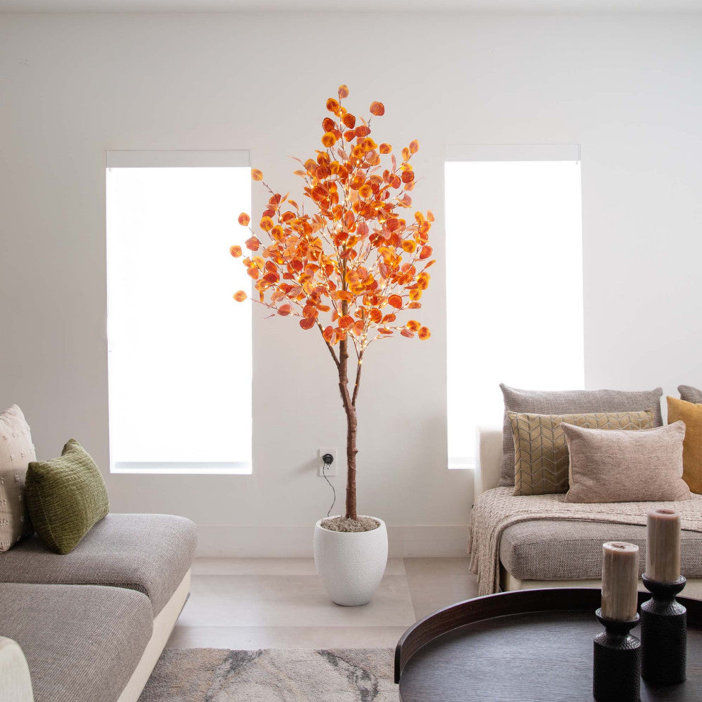 Additional lifestyle shot with full tree in room.