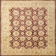 Ahgly Company Indoor Square Traditional Area Rugs, 6' Square