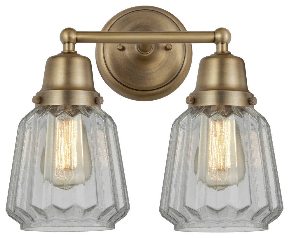 Innovations 623-2W-BB-G142 Chatham 2 Light Bath Vanity Light, Brushed Brass