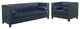Modway Imperial 2 Piece Living Room Set, Blue