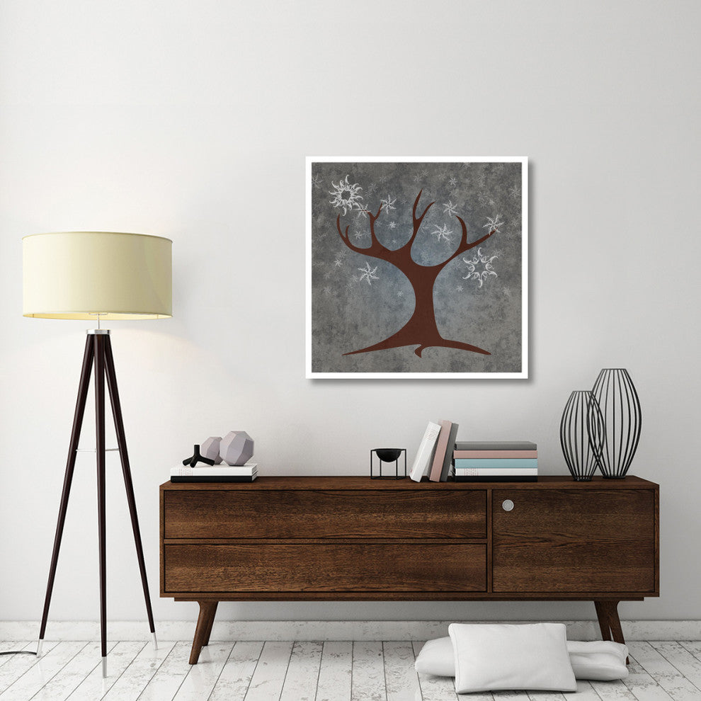 "Tree Winter" Digital Paper Print by BG.Studio, 38"x38"