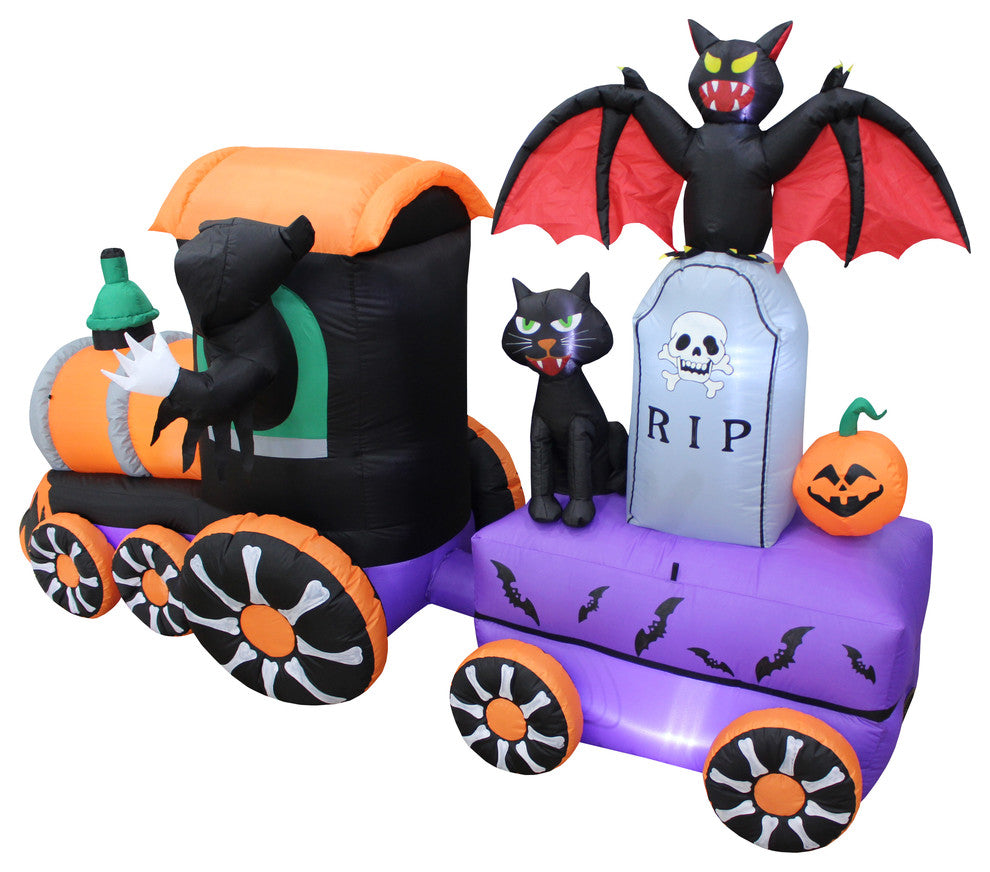 Halloween Inflatable Grim Reaper Drive Train, 8'