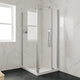 Ove Decors Erika Shower Base Rectangle, White, 40"x32", Center Drain