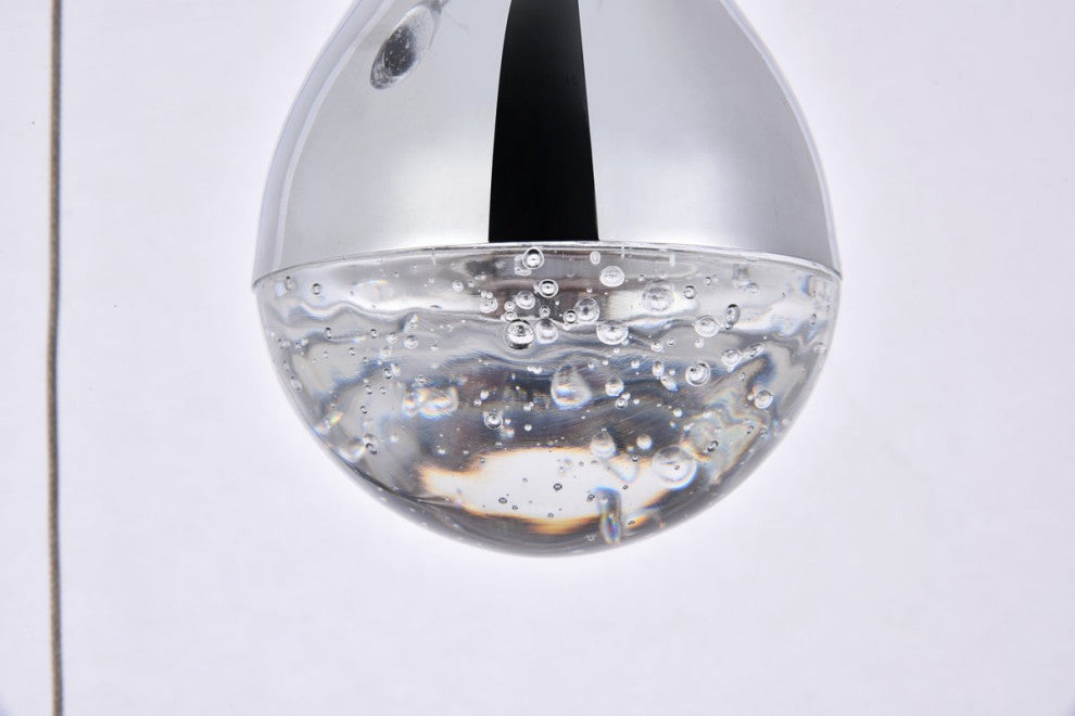 Contemporary Chrome 3-Light Chandelier