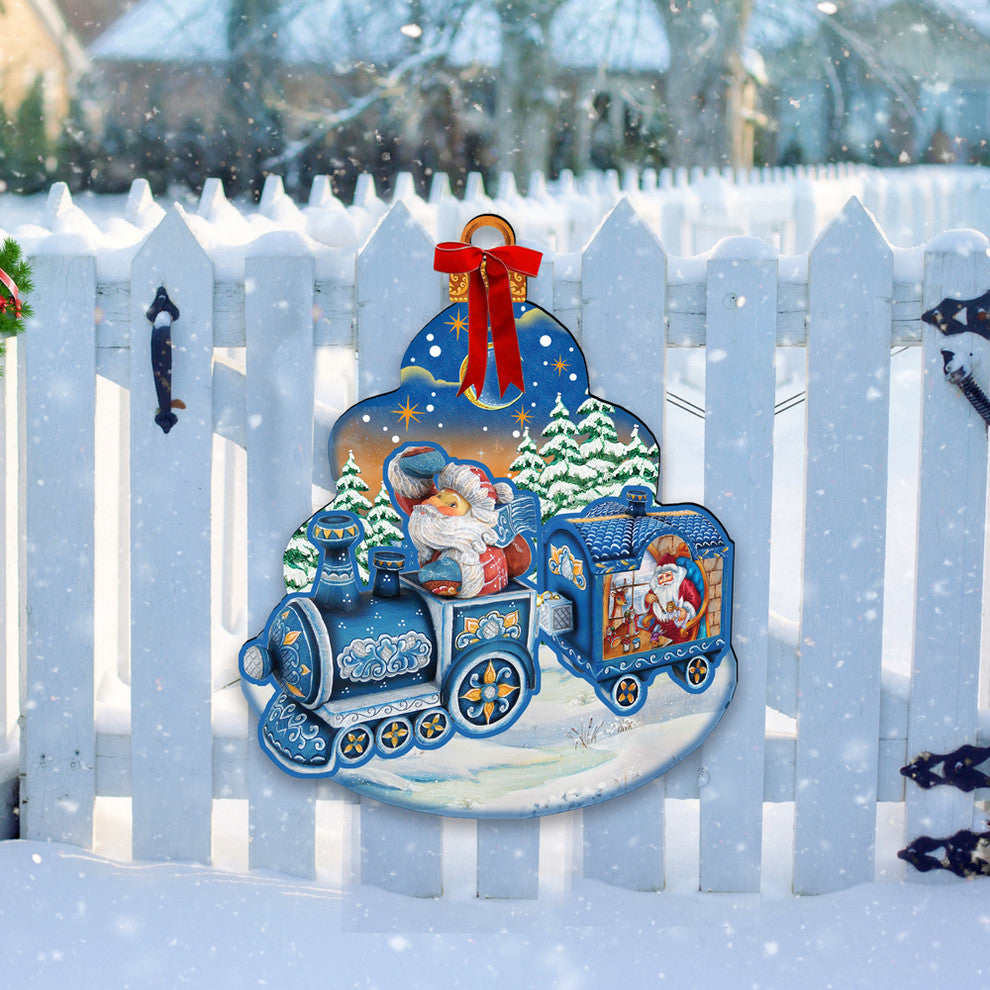 Santa's Arriva Free Standing  Garden Decor