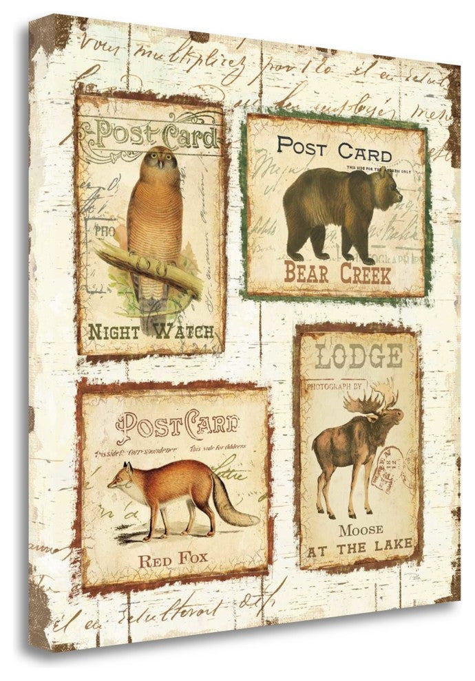 "Lodge Memories II" By Pela, Giclee Print on Gallery Wrap Canvas, Ready to Hang