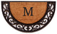 Plantation Arch Monogram Doormat 18"x30", Letter M