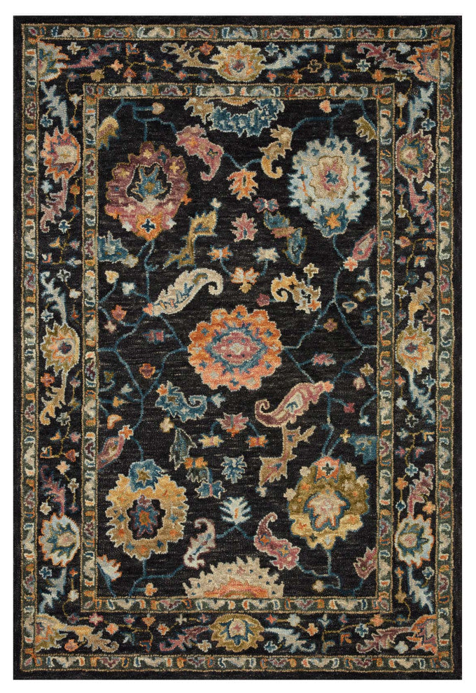 Padma PMA-01 Black/Multi 7'9"x9'9" Area Rug